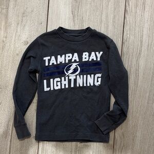 NHL Tampa Bay Lightning Kids Long Sleeve Tee - Dark Gray